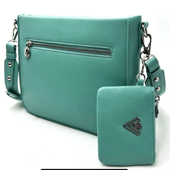 Valentino Orlandi Teal Crossbody Bag - Picture 3 of 7